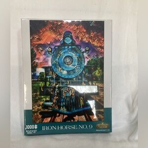 Depo Street Puzzles, 1000pc large puzzle. 19.7” x 27.6”  IRON Horse #9. NIB